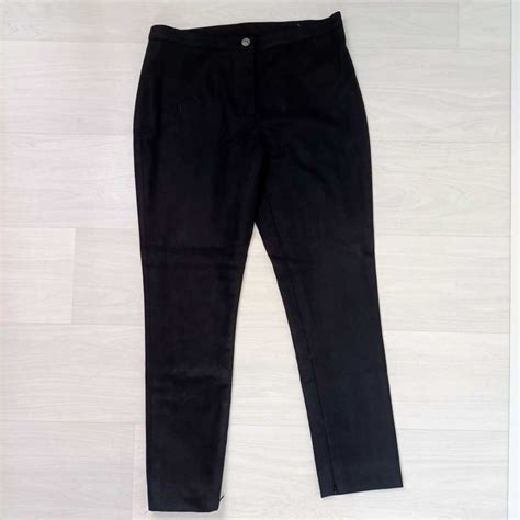 chanel pantalone tuta donna chanel|Pantaloni Chanel in Lana Nero taglia 42 FR .